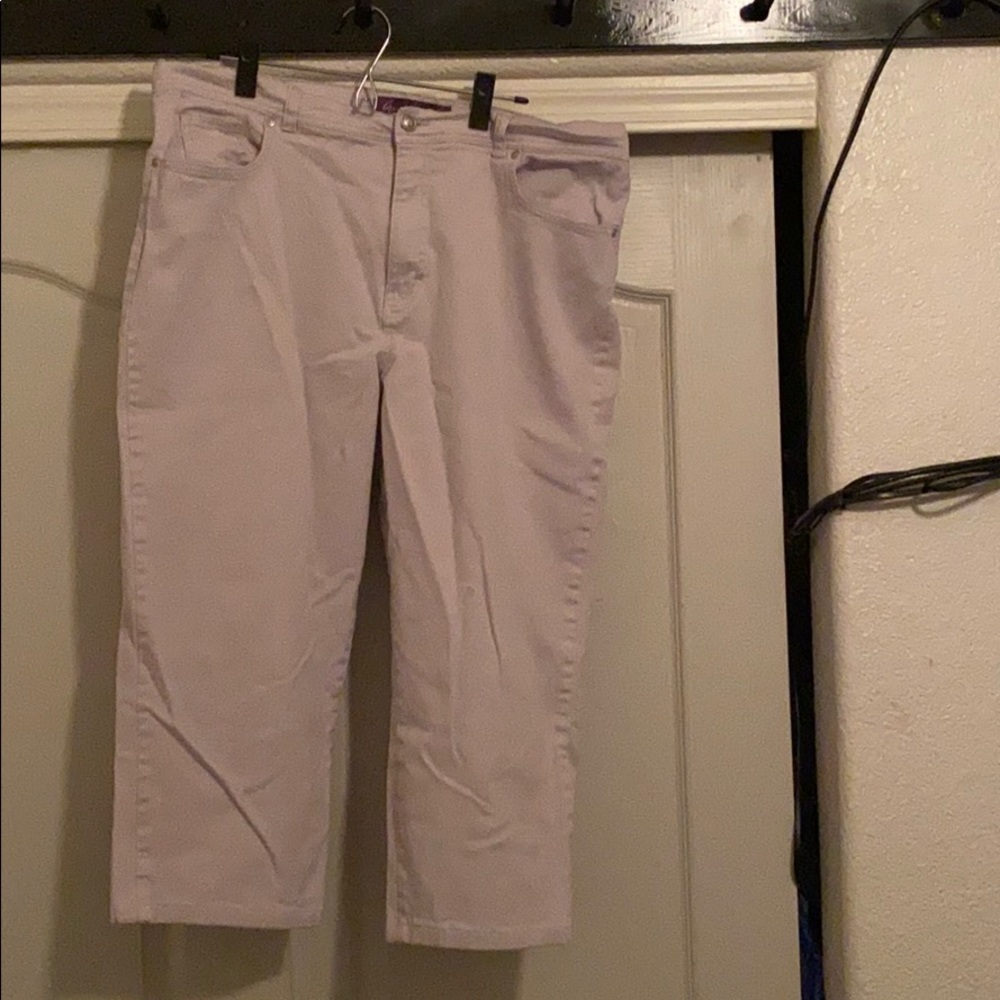 Jean capris tan